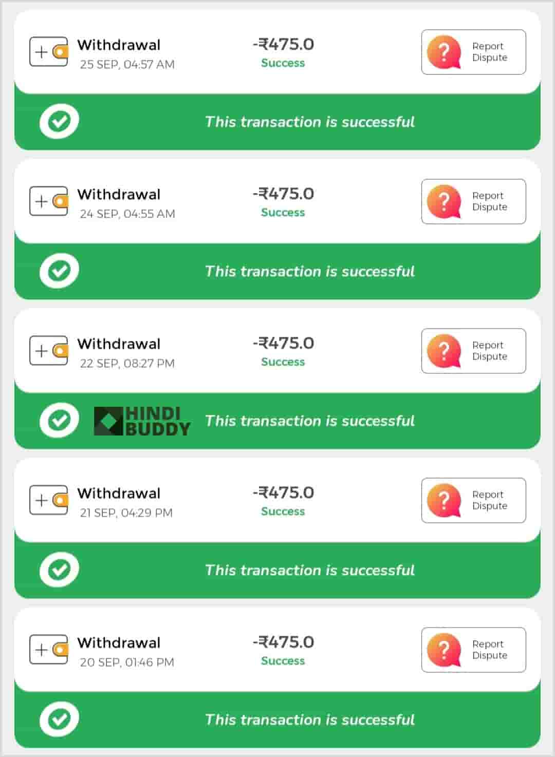 winzo app earning proof