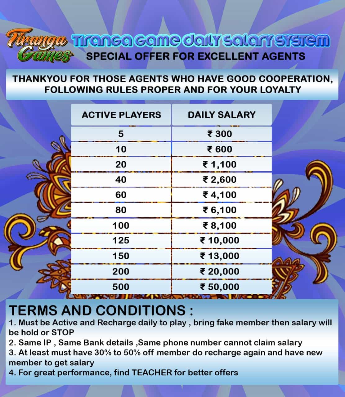 tiranga games app daily salary program